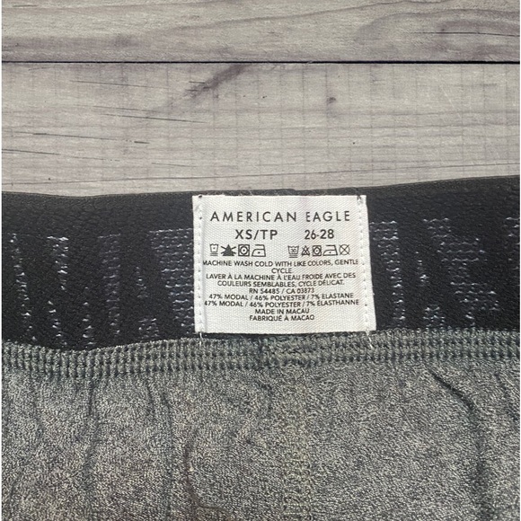 NWT - AEO Men’s Ultra Soft Boxer Shorts Hybrids (Heather Grey / XS 26-29W) - Picture 8 of 12